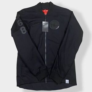 Nike Philadelphia 76ers Modern Varsity Jacket Black Mens size Small 860826-010